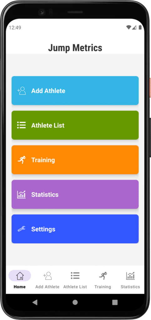 Aplicación saltos de altura